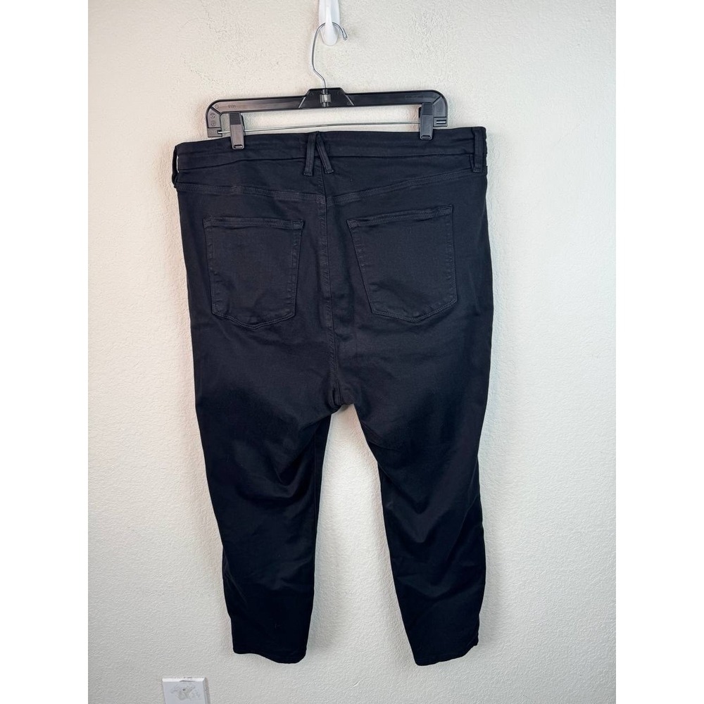 Good American Good Petite Skinny Jeans Women's 18 Black High Rise Stretch Ankle - Picture 3 of 4